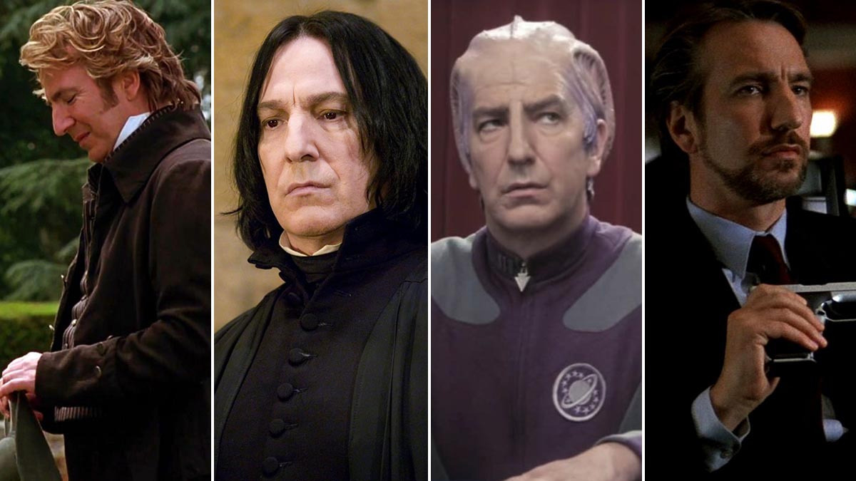 Alan Rickman in different roles